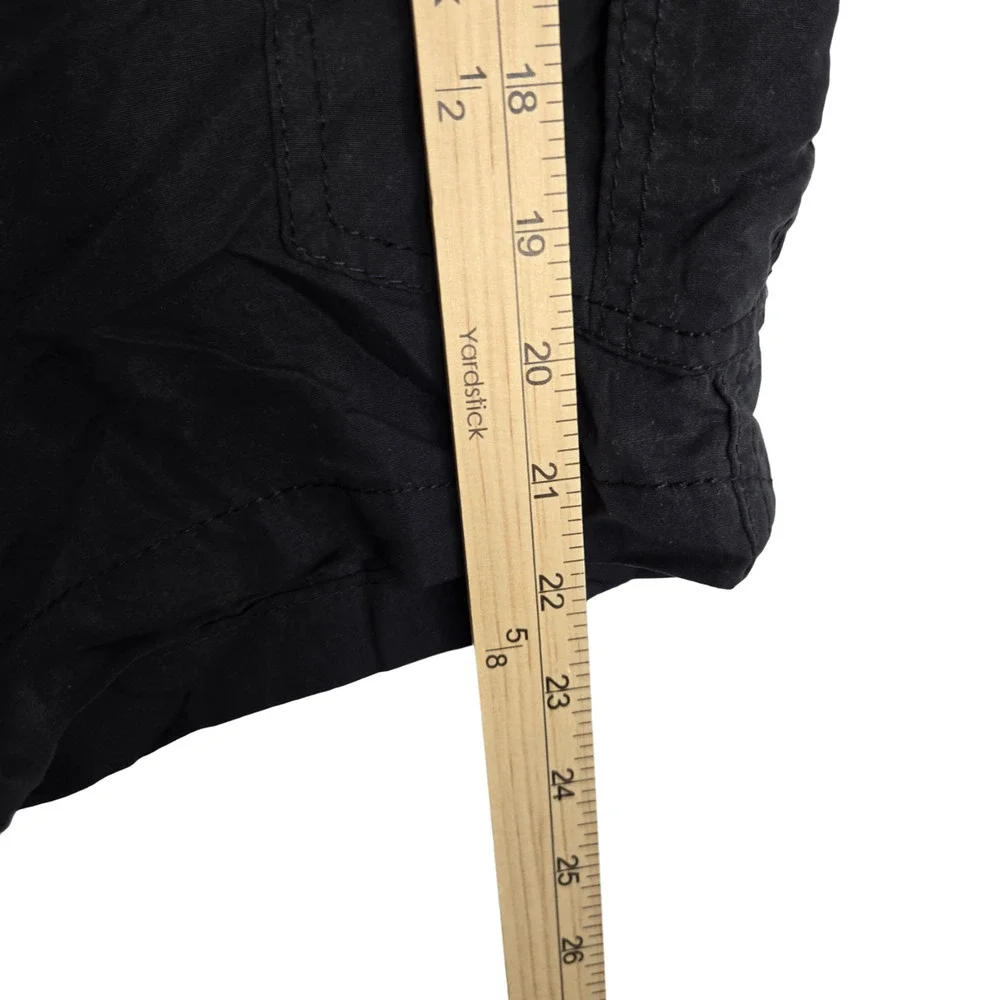 Plugg Black Mid Rise Flat Front Utility Hiking Outdoor Men's Cargo Shorts 38 - Picture 6 of 6